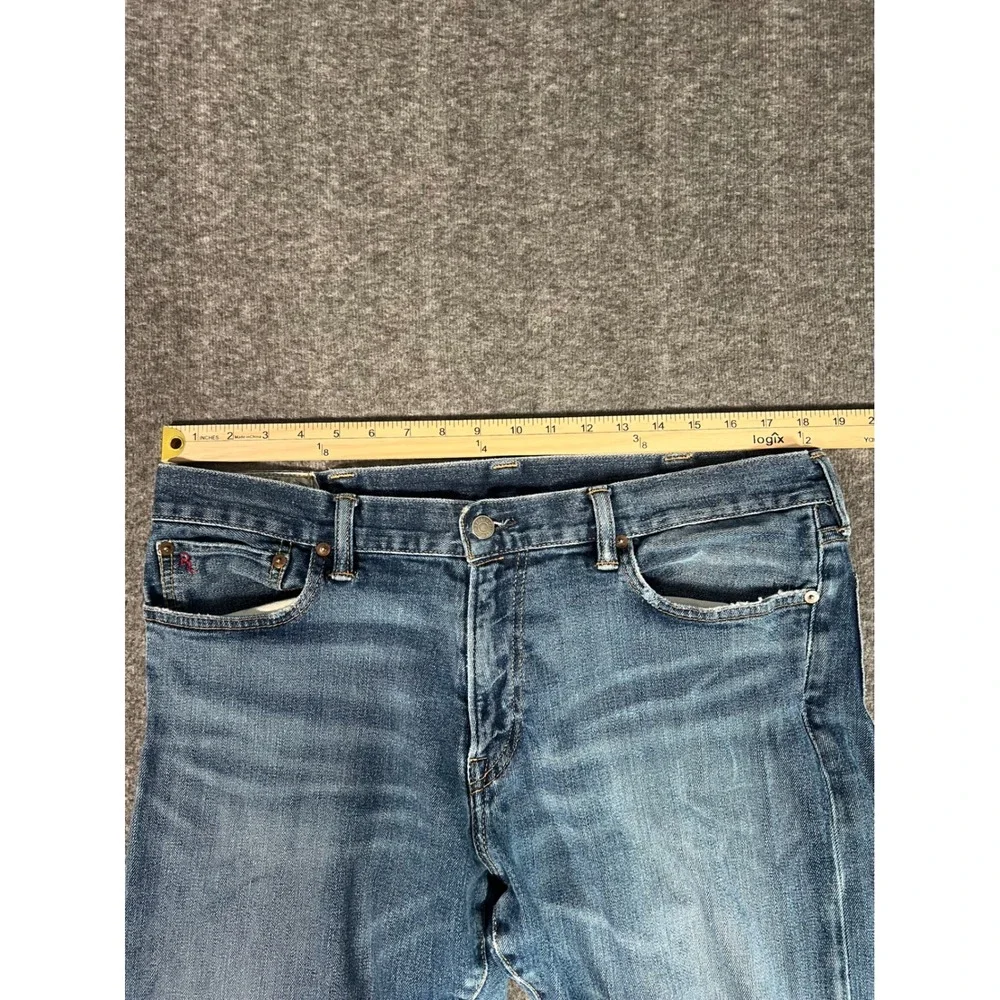 Vintage Polo Ralph Lauren Sullivan Slim Denim Jeans Mens 38x34 Medium Wash Blue
